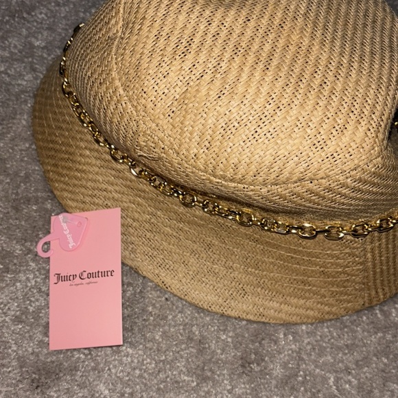 Juicy couture Chic Tan Bucket Hat with Gold Chain Accents - Picture 8 of 10